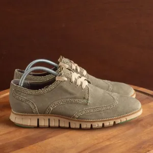 Cole Haan Grand Os Lace Up Fabric Casual Oxford Shoes Mens Size 8.5 Green