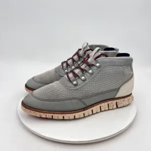 Cole Haan Grand OS Mid Men Size 9.5M Gray Mesh Leather Lace Up Ankle Boot