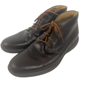 COLE HAAN Grand Tour Chukka Woodbury Java dark brown Leather Shoes Boot Sz 9 Men