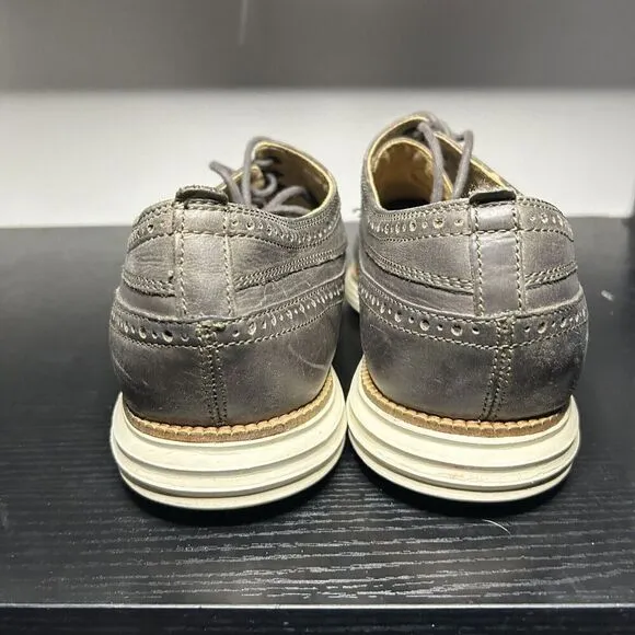 Cole Haan Grand Os Wingtip Men's Size 13 M Brown Leather Casual Shoes (C23435)