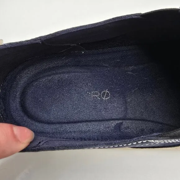 Cole Haan Grandpro Deck slip on navy blue suede casual mens shoes 10