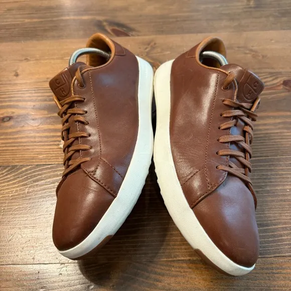Cole Haan GrandPro Tennis Casual Woodbury Handstain Leather Shoes Mens Sz 12