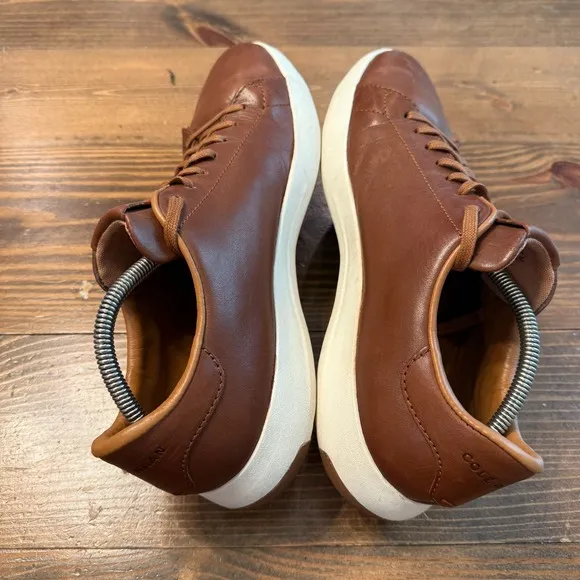 Cole Haan GrandPro Tennis Casual Woodbury Handstain Leather Shoes Mens Sz 12