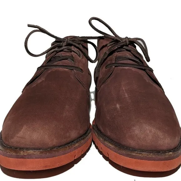 Cole Haan Gran.OS Suede Plum Chukka Sz 10.5 Excellent