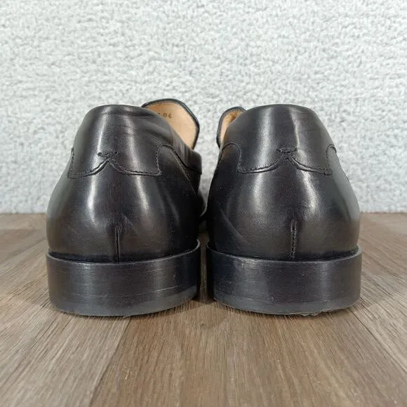 Cole Haan Italy Resort Men's Size 13 Black Leather‎ Slip On Dress Shoes Loafers