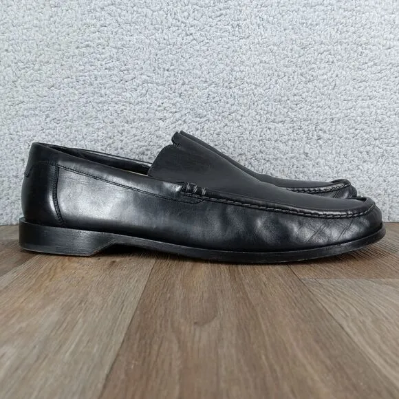 Cole Haan Italy Resort Men's Size 13 Black Leather‎ Slip On Dress Shoes Loafers
