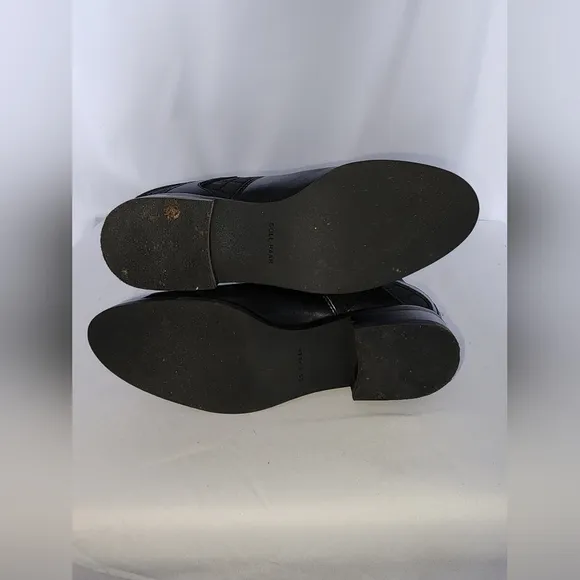 COLE HAAN Knee high black leather boots US sz 7