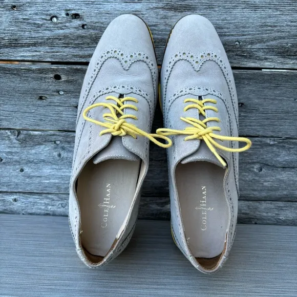 Cole Haan Lunargrand Suede Wingtip Oxford Shoes