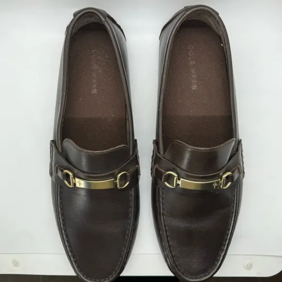 Cole Haan Men Provincetown Bit Loafer Driver Dark Brown Leather Size 13 M