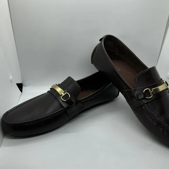 Cole Haan Men Provincetown Bit Loafer Driver Dark Brown Leather Size 13 M