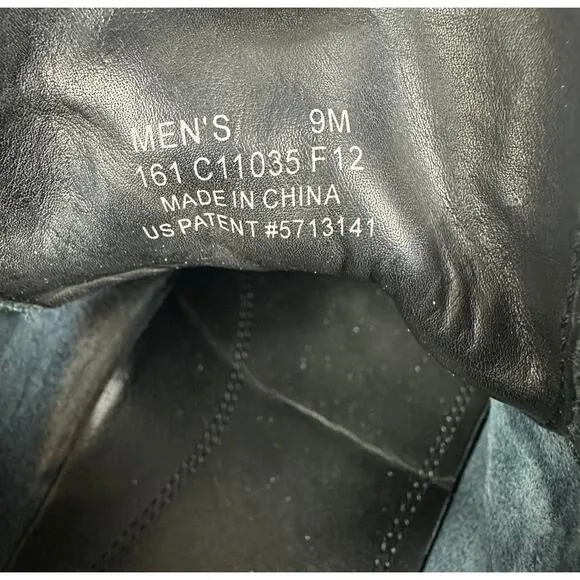 Cole Haan Men's 9 Shoes Travel Moc Boots Blue Gray Leather Suede Lace Up