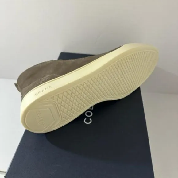 COLE HAAN Men's Grand Crosscourt Modern Suede Sneakers Green 7.5  NEW IN BOX