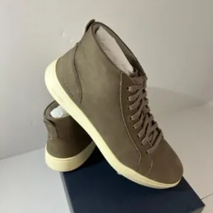 COLE HAAN Men's Grand Crosscourt Modern Suede Sneakers Green 7.5  NEW IN BOX
