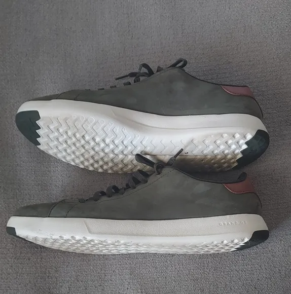 Cole Haan Men's Grandpro Olive and Brown  Tennis Sneakers Sz-11.5