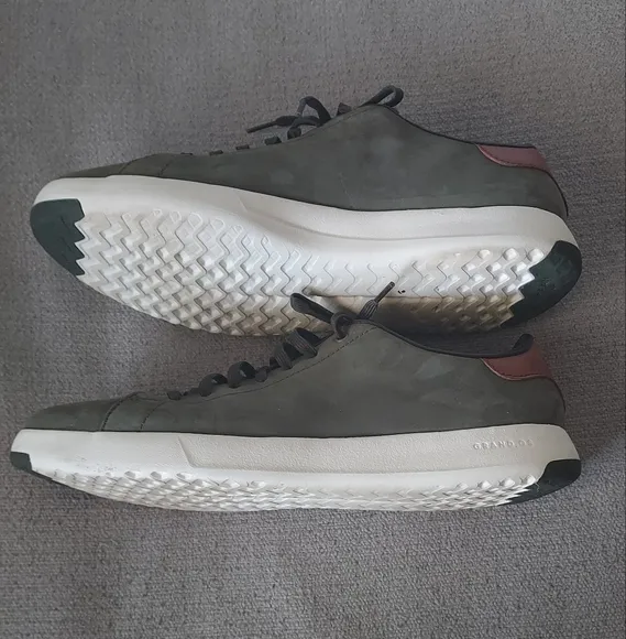 Cole Haan Men's Grandpro Olive and Brown  Tennis Sneakers Sz-11.5