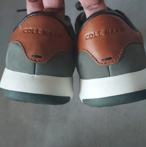 Cole Haan Men's Grandpro Olive and Brown  Tennis Sneakers Sz-11.5