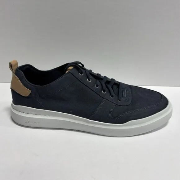 Cole Haan Men’s GrandPro Rally Court Canvas Sneakers Blue, Size 14W