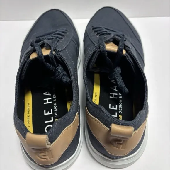 Cole Haan Men’s GrandPro Rally Court Canvas Sneakers Blue, Size 14W
