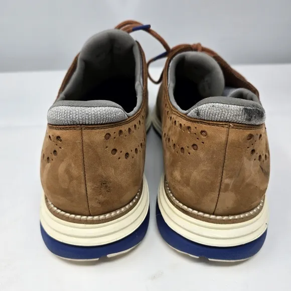 Cole Haan Mens Original Grand Ultra Wingtip Oxford C32068 Tan Suede Nubuck 9.5M.