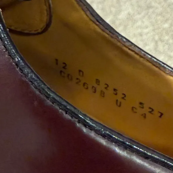 Cole Haan Men’s Oxblood Cap Toe Dress Shoes,‎ Size 12