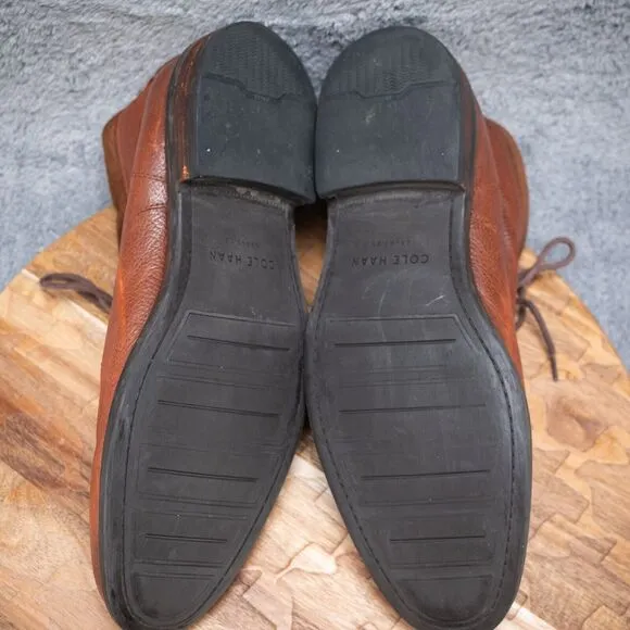 Cole Haan Men's Size 9.5 M- Brown Leather Watson Chukka ll Mahogany - C26151