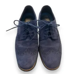 Cole Haan Navy Blue Zerogrand Wingtip Oxfords