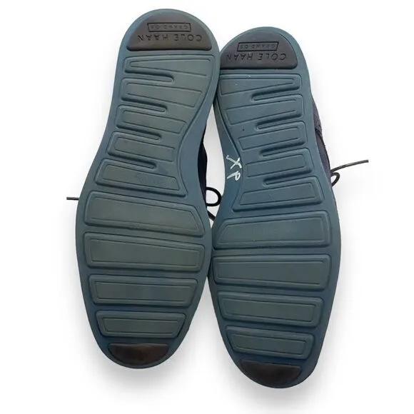 Cole Haan Navy Blue Zerogrand Wingtip Oxfords