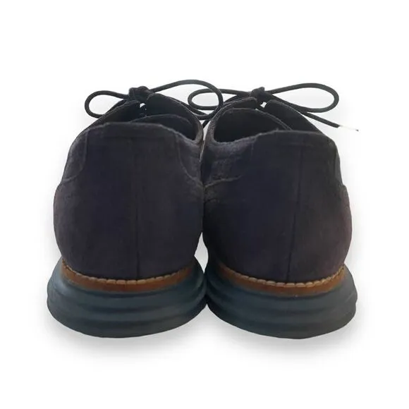 Cole Haan Navy Blue Zerogrand Wingtip Oxfords