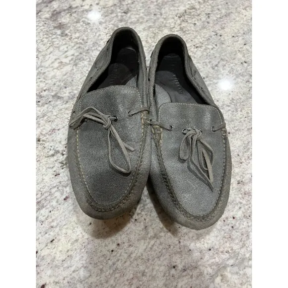 Cole Haan Nike‎ Air Gray Leather Driving Shoes - Size 9.5