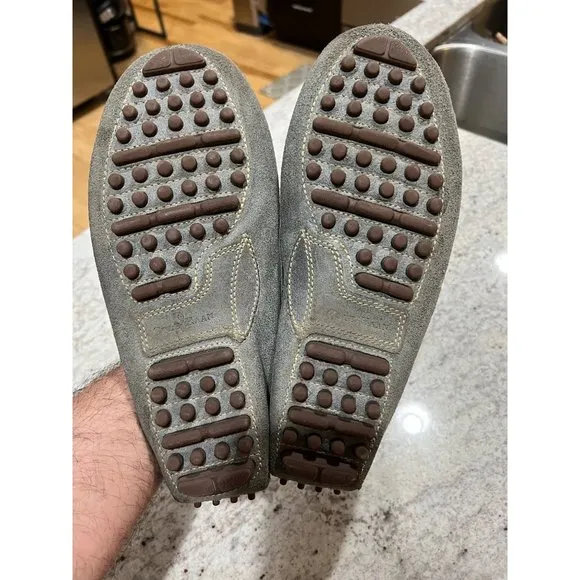 Cole Haan Nike‎ Air Gray Leather Driving Shoes - Size 9.5