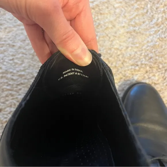 Cole Haan Nike Air Madison black leather dress shoes