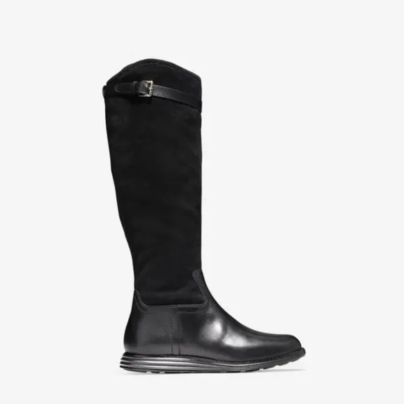 Cole Haan Original Grand Tall Boots Leather Suede  Size 6.5