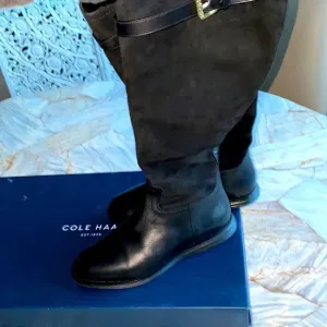 Cole Haan Original Grand Tall Boots Leather Suede  Size 6.5