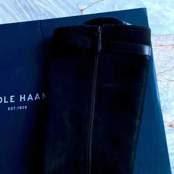 Cole Haan Original Grand Tall Boots Leather Suede  Size 6.5