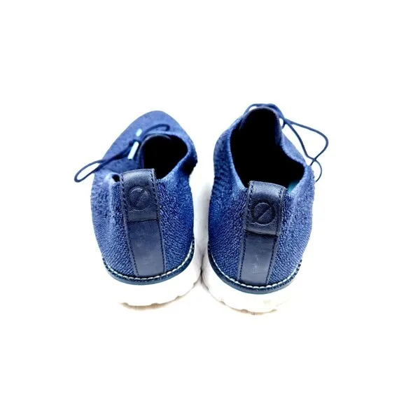 Cole Haan Oxford Casual Shoes Mens 9M Blue ZeroGrand Stitchlite Wingtip