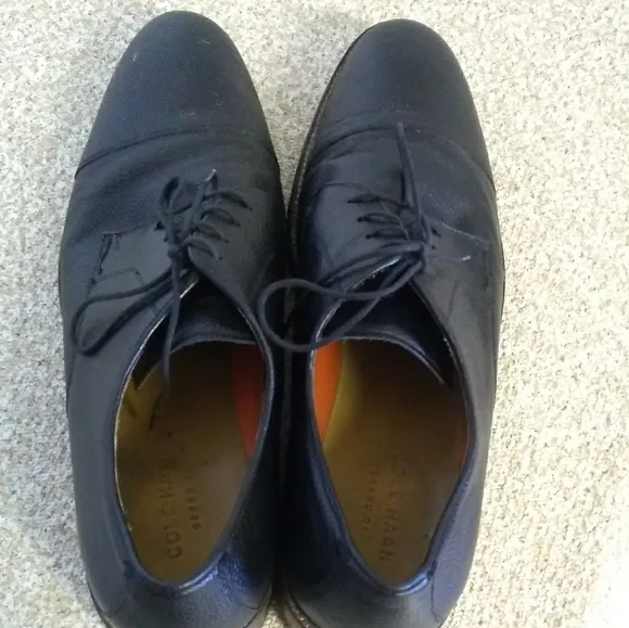Cole Haan Pebbled Leather Oxford Shoes