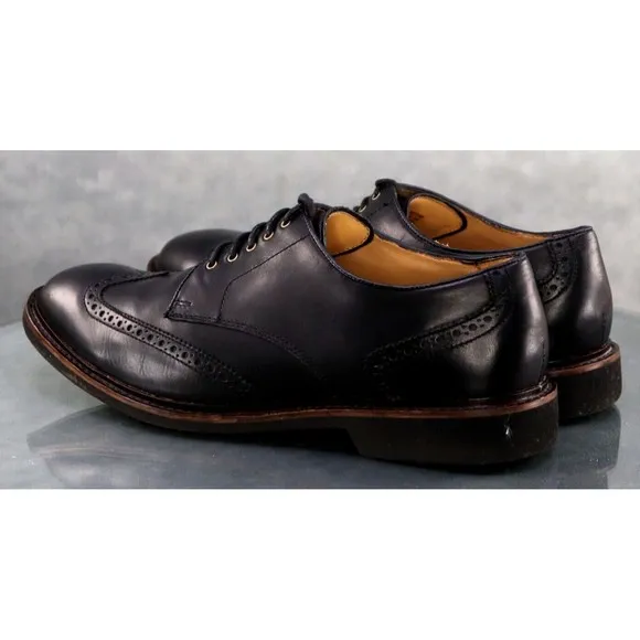 Cole Haan Phinney Men's Wingtip Dress Shoes Size 10.5 Leather Black C12198