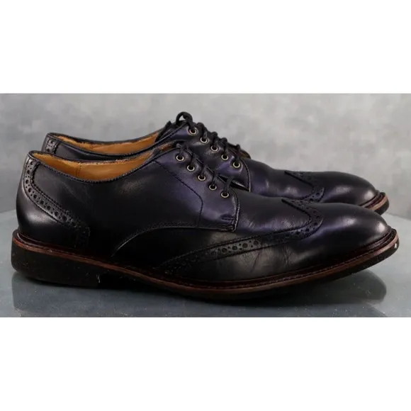 Cole Haan Phinney Men's Wingtip Dress Shoes Size 10.5 Leather Black C12198