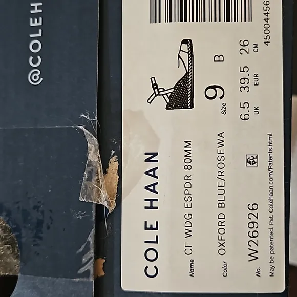 Cole Haan Sandals, size 9, NIB