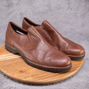 Cole Haan Shoes Mens 15 M Brown Leather Loafers NikeAir Slip On Casual C08634