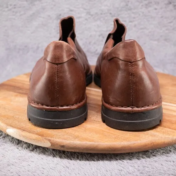 Cole Haan Shoes Mens 15 M Brown Leather Loafers NikeAir Slip On Casual C08634