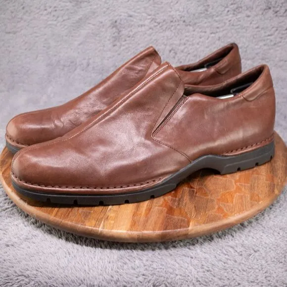 Cole Haan Shoes Mens 15 M Brown Leather Loafers NikeAir Slip On Casual C08634