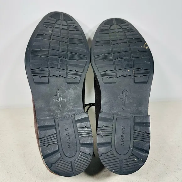 COLE HAAN Suede Rubber Sole Oxford Wingtip Dress Shoes 11 M C09610 Waterproof
