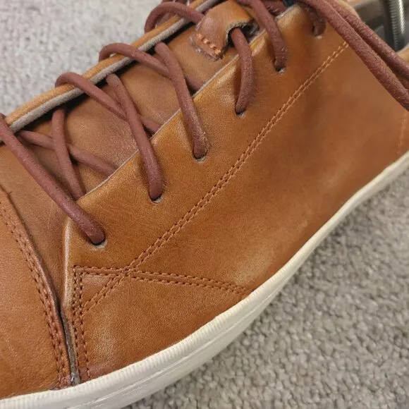 Cole Haan Trafton Mens Size 10 Shoes Brown Leather Sneakers Lace Up C22687