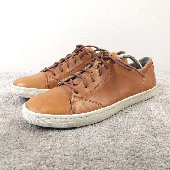 Cole Haan Trafton Mens Size 10 Shoes Brown Leather Sneakers Lace Up C22687