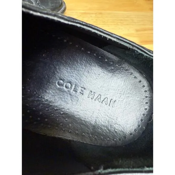 Cole Haan Williams‎ Shoe Wingtip Oxford Dress Leather Shoes Black C12209 Mens 11