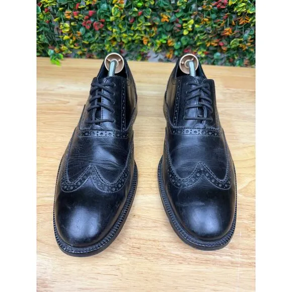Cole Haan Williams‎ Shoe Wingtip Oxford Dress Leather Shoes Black C12209 Mens 11