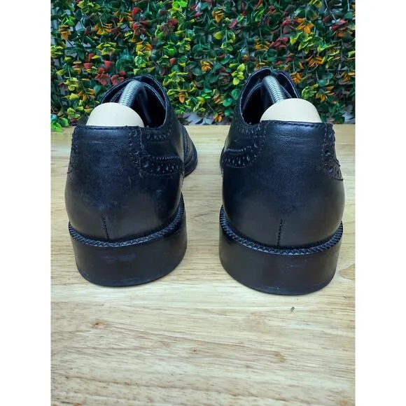 Cole Haan Williams‎ Shoe Wingtip Oxford Dress Leather Shoes Black C12209 Mens 11