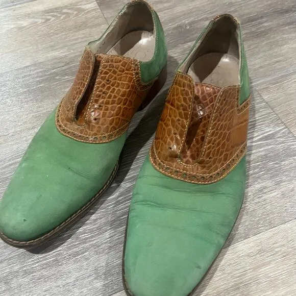 Cole Haan X Nike Vintage Dress Shoes Loafers Green Size 11
