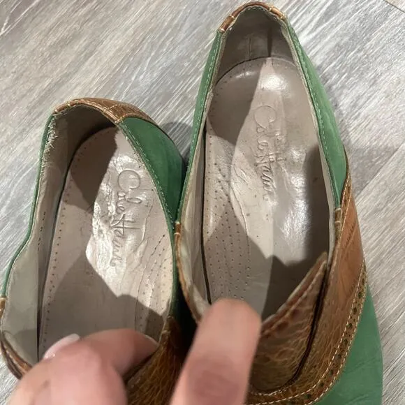 Cole Haan X Nike Vintage Dress Shoes Loafers Green Size 11